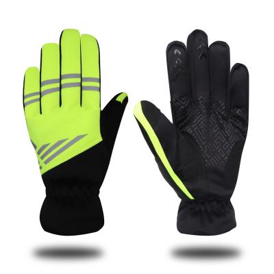 China Wind - Proof Free Sample Custom Design Touch Screen Night Bike Anti-Slip Finger Rides Winter Windproof Full Gloves for sale