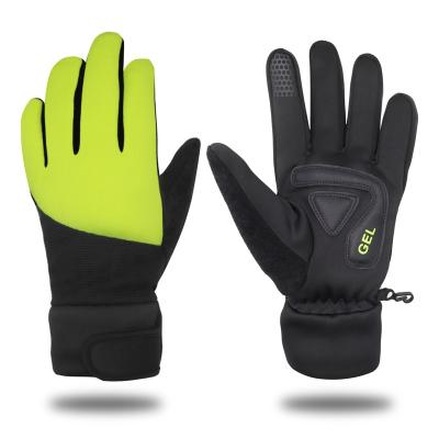 China Professional Cycling EVA Shockproof Winter Bicycle Waterproof Breathable Gloves Windproof for sale