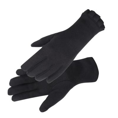 China Free sample Chinese factory free sample cheap mirco velvet insulated women fashion stocking gloves custom made for sale