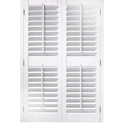 China Good Quality 2022Factory Wholesale Modern Plantation External Shutter German White Wooden Window Shutters for sale