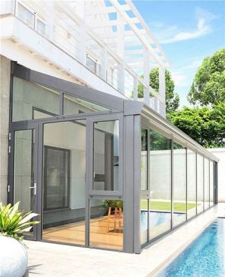 China Modern modern design customized aluminum glass construction triangle sunroom for sale