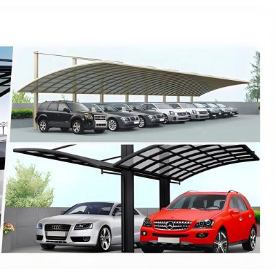 China Economical Waterproof Inclined Rod Car Canopy Car Parking Parking Shed for sale