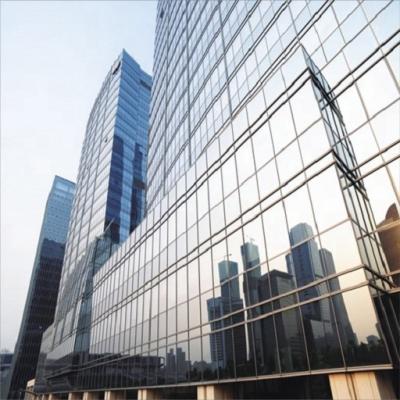 China Heat Insulation High Quality Size Tempered Glass Customized Curtain Wall for sale