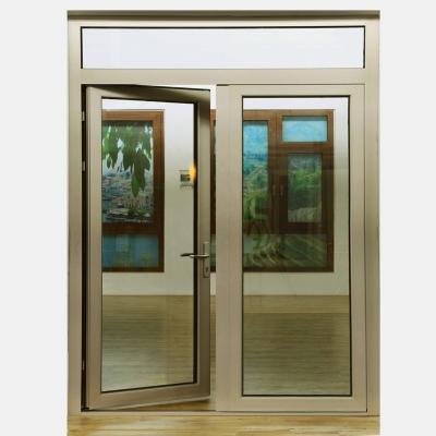 China Exterior Aluminum French Door Thermal Aluminum Patio Heat Insulation French Door for sale