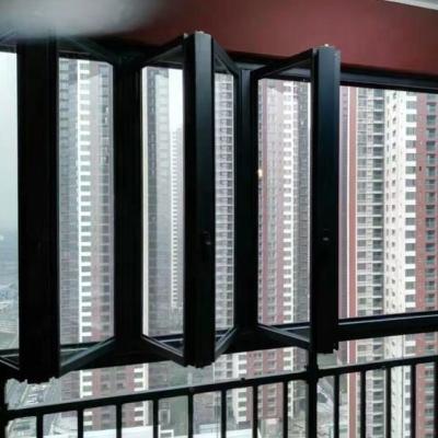 China Waterproof Domestic Indoor Folding Window With Excellent Wind Resistance Made In China for sale