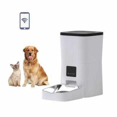 China Hot Selling Amazon Cat&Dogs Automatic Pet Bowl Dispenser Stainless Voice Disk Dispenser Pet Food Automatic Feeder for Dogs and Cats Sensor for sale