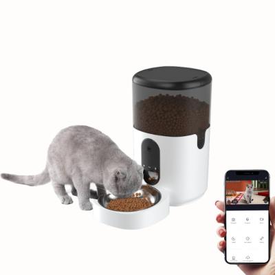 China Automatic Pets Large Capacity Feeder Vending Machine Timing Regular Meal Rounded Feeder for Dogs and Cats Catcher for sale