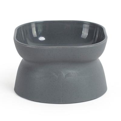 China 2022 New Arrival Ceramic Cat Dish Free Shipping Ceramic Stress Free Pet Bowl Wide Plane Cat Dish Dog Bowl Skid Non Conductive Pet Food for sale