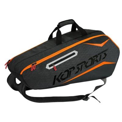 China Professional Player Tennis Bag Fit In 6-8 Rackets 2021 KOP SPORT Custom Waterproof Tennis Racket Bag Tennis Bag With Shoe Compartment for sale