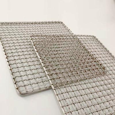 China Custom Durable Easily Cleaned Stainless Steel BBQ Mesh Wire Mesh Mat Bbq Grill Grates Wire Barbecue Grill Mesh Mat for sale