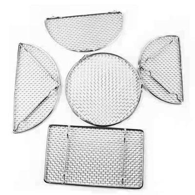 China Easily Cleaned Wire Mesh Net Barbecue Grill Making Mesh Multi Functional Barbecue Net Roast Fish Wire for sale