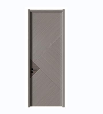 China Bedroom Flat Interior Room Moistureproof Composite Door Minimalist Solid Wood Door for sale