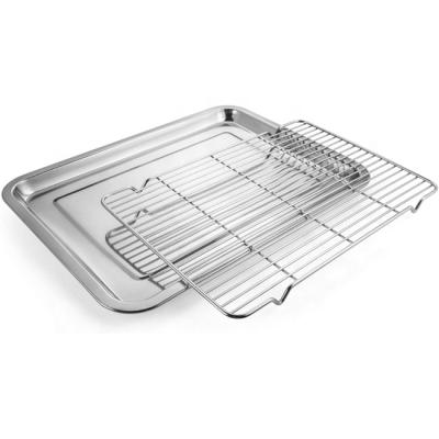 China Standable Cake Tray Stainless Steel Cake Cooling Rack For Baking Pan Oven Tray Accessory Small Quantity Accepted for sale