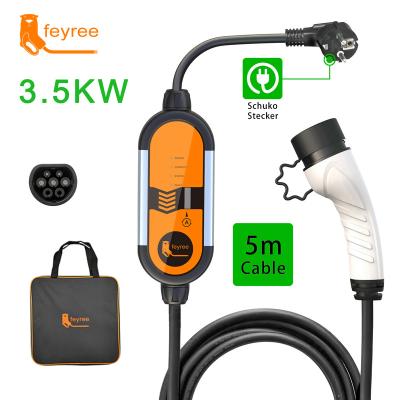 China Electric Vehicle Charging Feyree EV Charger Wallbox 16A 3.5KW EV Charger Type 1 Fast Type - ECO 3 Pin Electric Car Auto EVSE Cargador Electricol 3 for sale