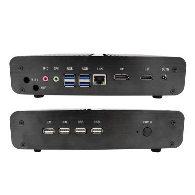 China Fanless Desktop PC for Home and Student EGLOBAL i7 10510U/10710U Dual LAN Nics Gaming PC DDR4 Wins10 HD VGA UHD mini for sale