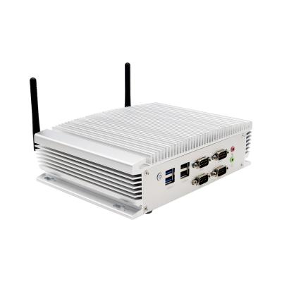 China Eglobal Industrial Rugged Core i5 DDR4 RAM, 6RS232 GPIO HD VGA, Dual LAN GPIO 8USB PXE Fanless Mini PC WIN10 Industrial Mini Computer for sale