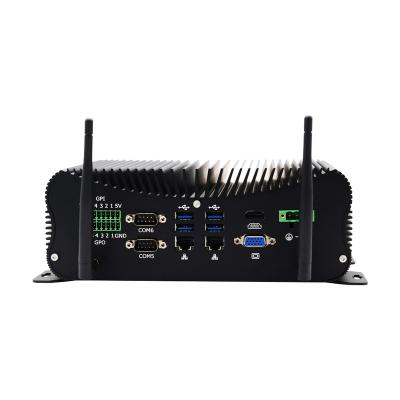 China EGLOBAL Industrial PC 10th Core i5 10210U 24 Hours Working Industrial Fanless Computer 2*RJ45 LAN 6COM GPIO LPT Max Support 64G DDR4 for sale