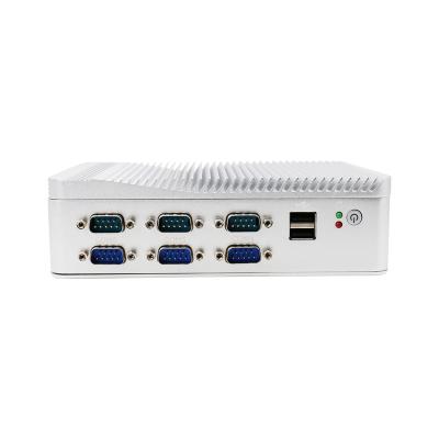 China Home/Office/Hotel/New Industrial Fanless Mini Computer With Pocket Celeron J4125 i3-6157U 4Core DDR4 Dual LAN HD VGA 6RS232 Desktop Mini Pc for sale