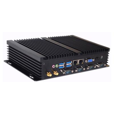 China Dual Ports Linux LAN Ethernet Eglobal Qotom NIC Computer Small Mini PC Intel Industrial Fanless Fanless Chipset Computer for sale