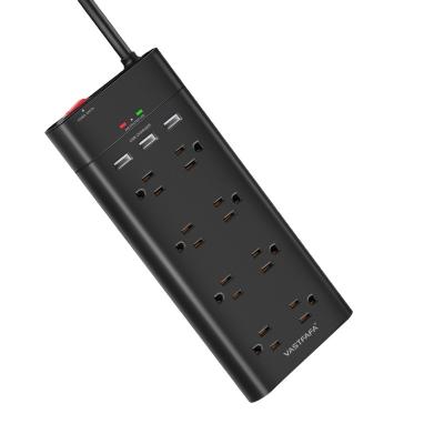 China 3 USB Ports American 8 Ports Power Outlet Power Outlet Surge Protector Child Protection Extension Plug Strip 4 USB Ports for sale