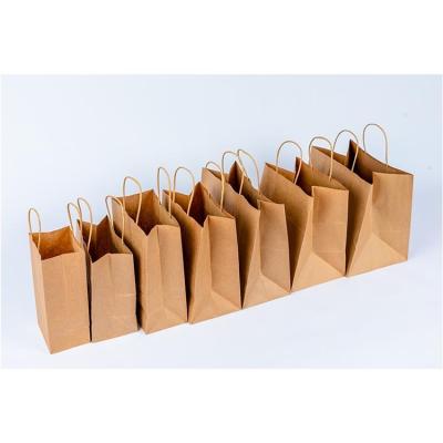 China Small Recyclable Paper Bag Custom Logo Personalized Food Delivery Paper Bags For Caterer for sale