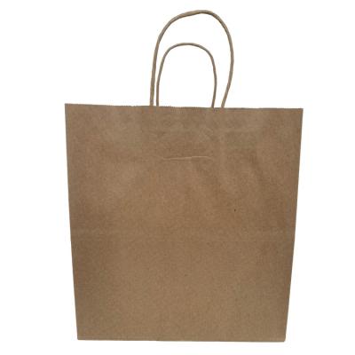 China Recycled Materials Wholesale Custom Kraft Paper Waterproof New High Quality Low Price Goods Tote Bag for sale