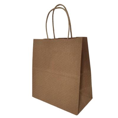 China Cheap Materials Sale Recycled Cheap Goods Can Be Customized Gift Shopping Thickened Kraft Paper Tote Bags for sale