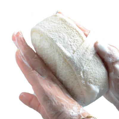 China EXFOLIATE Exfoliating Loofah Sponge Pad 100% Natural Loofah Sponge Scrubber Glove Bath Spa Shower for sale