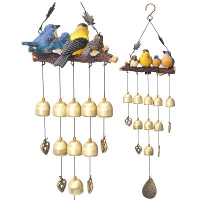 China Garden Deocration Decoration for Outdoor Garden Bluebird Memorial Wind Chimes and Home Decor-Perfect Decoration with Bells for sale