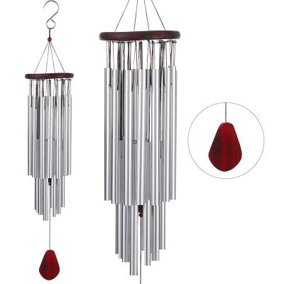 China Minimalist Melody Tones Handmade Wind Chime-Calming, Window Yard Decor, 33.5 Inch Tall 27 Tube Wind Rings Aluminum Chime for sale