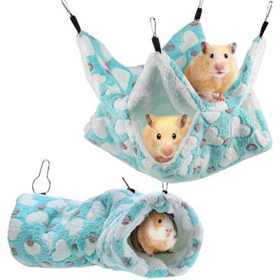 China Small Animals Small Pet Hammock Cage Swing Bed for Gerbil and Ferret Guinea Pig Sugar Glider Hamster Rat Mice Chinchilla Flying Squirrel for sale