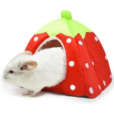 China Small Mechanical Hamster Warm House Winter Wash Pet Cage Guinea Pig House Bed for sale