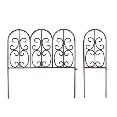 China Factory Direct Sale Iron Garden Edging Rustproof Flexible Fence Easily Assembled for sale