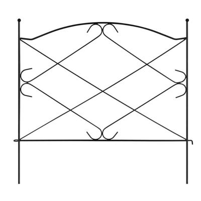 China Waterproof High Quality Material Fence 60 X 60 Cm Black Iron Decor Garden Panels for sale