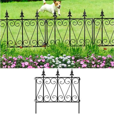 China 24 x 24 Inch High Quality Easily Assembled Rustproof Metal Wire Garden Gates Fencing Decorative Outdoor Landscape Border Edge for sale