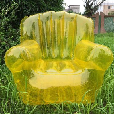 China Wholesale Inflatable Chair Inflatable Single Transparent Adult Outdoor Sofa Camping Inflatable Sofa ZD007 for sale