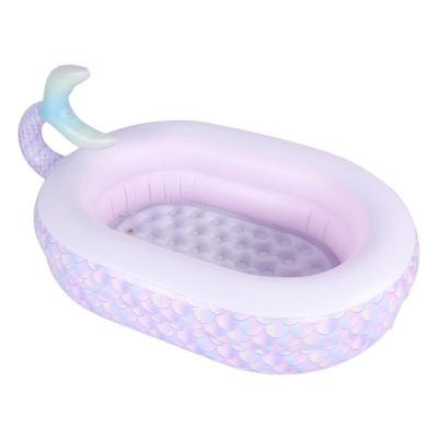 China PVC Inflatable Bubble Pond Spray Pool Bottom Inflatable Spray Pond Kids Splash Pool Zd0124 for sale