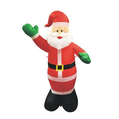 China Festival Decoration Pick 6FT Santa Outdoor Giant Inflatable Christmas Decorations Christmas Santa for sale