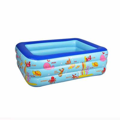 China Factory supply children's pool inflatable tank ZD0023 wholesale 120cm small inflatable square pool for sale