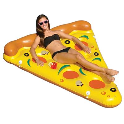 China Adult Beach Water Entertainment Summer Pool Children Water Pizza Slice Inflatable Float Float Inflatable Mattress for sale