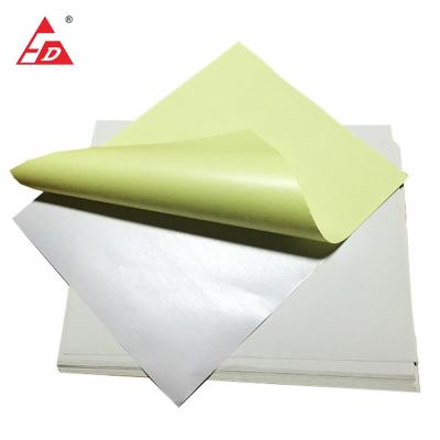 China Waterproof Self Adhesive Labels Sticker Glossy Mirror Coated Roll Paper for sale