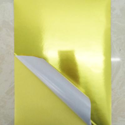 China Waterproof Self Adhesive Gold Or Silver Aluminum Foil Paper Foil for sale