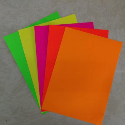 China Waterproof Self Adhesive Colorful Corrugated Arts Fluorescent Paper for DIY Wrapping for sale