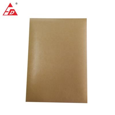 China Self Adhesive Moisture Proof 80gsm Brown Kraft Paper With Yellow Release 84gsm Paper Label Materials for sale