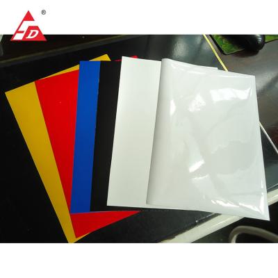 China Factory Price Waterproof Milky White Inkjet Printable Self Adhesive PVC Sheet Sticker Film for sale