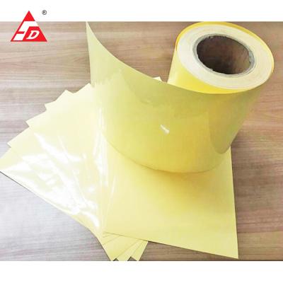 China Waterproof Self Adhesive PET Film In Rolls Waterproof Clear Inkjet Sticker for sale