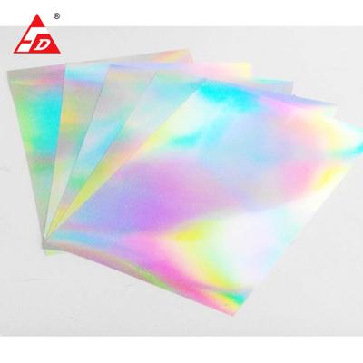 China Sticker Waterproof Holographic Label Self Adhesive Paper Films In Sheet Or Roll for sale