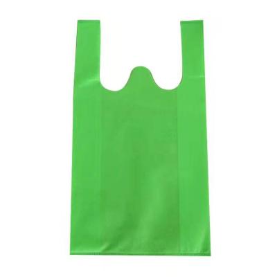 China Eco-Friendly High Quality Nonwoven W Cut Ultrasonic Non Woven PP Shopping Bag T-shirt Nonwoven Bags With Logo for sale