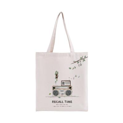 China Eco-Friendly Custom Folding Tote Shopping Bag Fashion School Girl Bag Cotton Canvas Style Logo Digital Printing Canvas Bags for sale