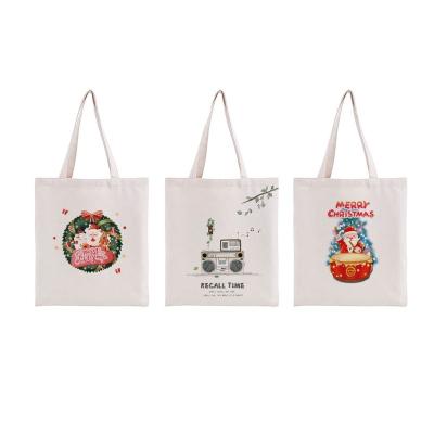 China Tote White Fabric Custom Logo Folding Canvas Bag For Making for sale